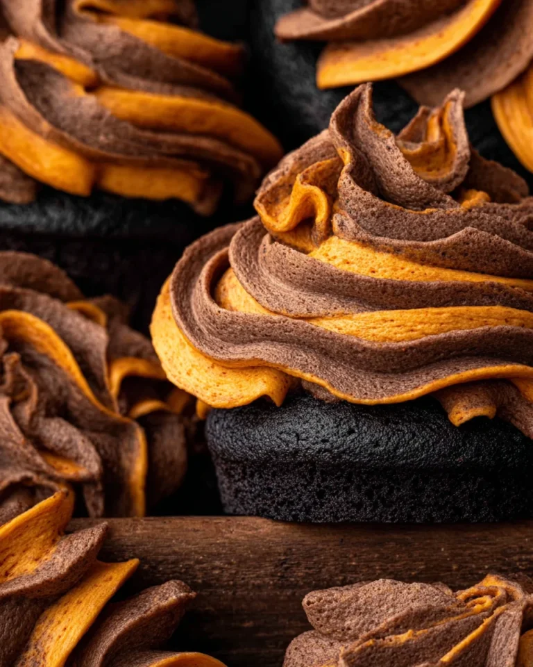 Chocolate Pumpkin Cupcakes