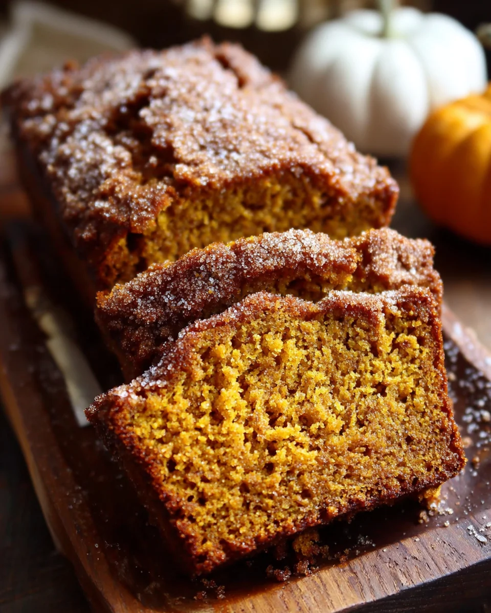 Cinnamon Sugar Pumpkin Bread