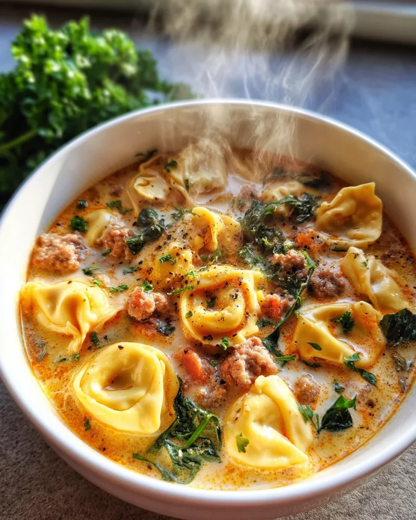 Creamy Tortellini Soup