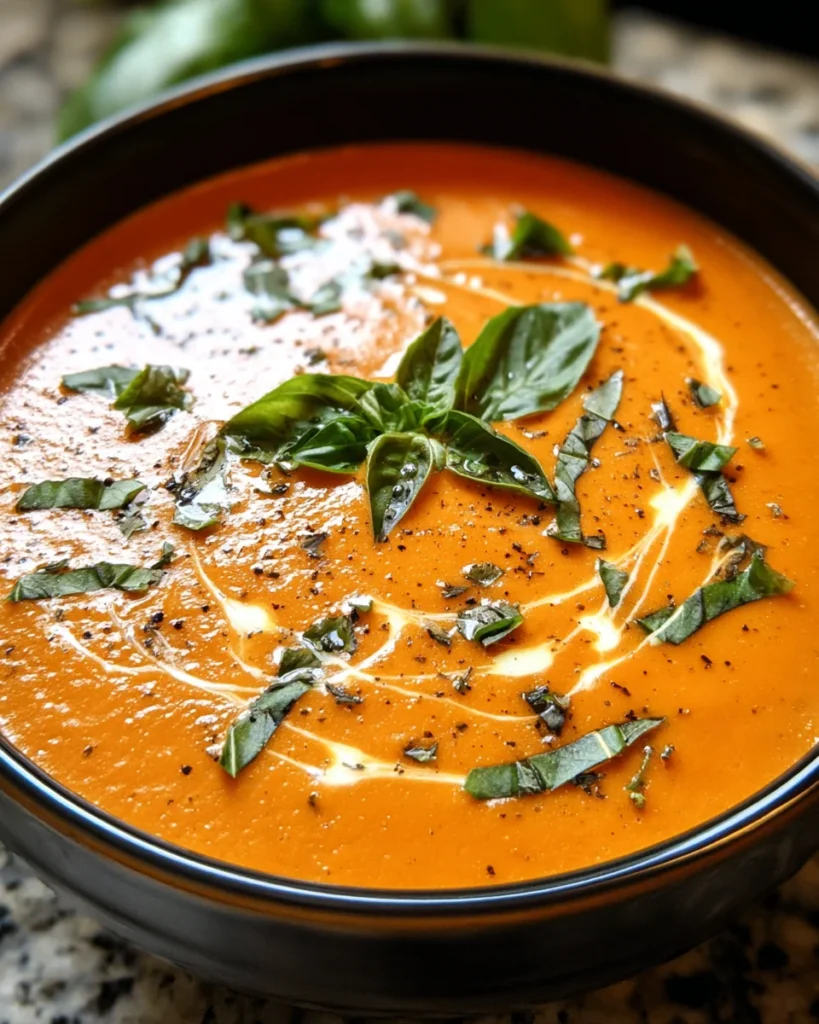 Crockpot Tomato Basil Soup
