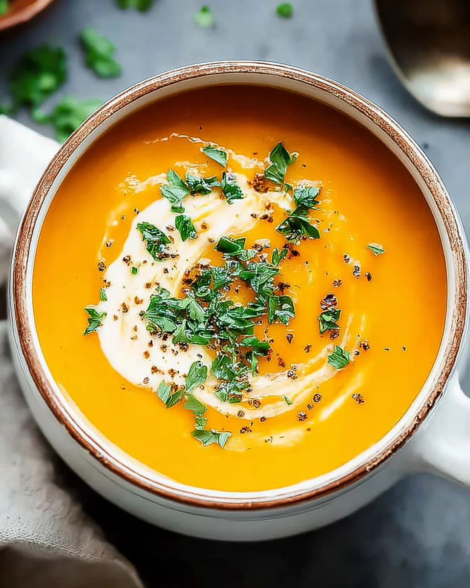 Easy Butternut Squash and Sweet Potato Soup