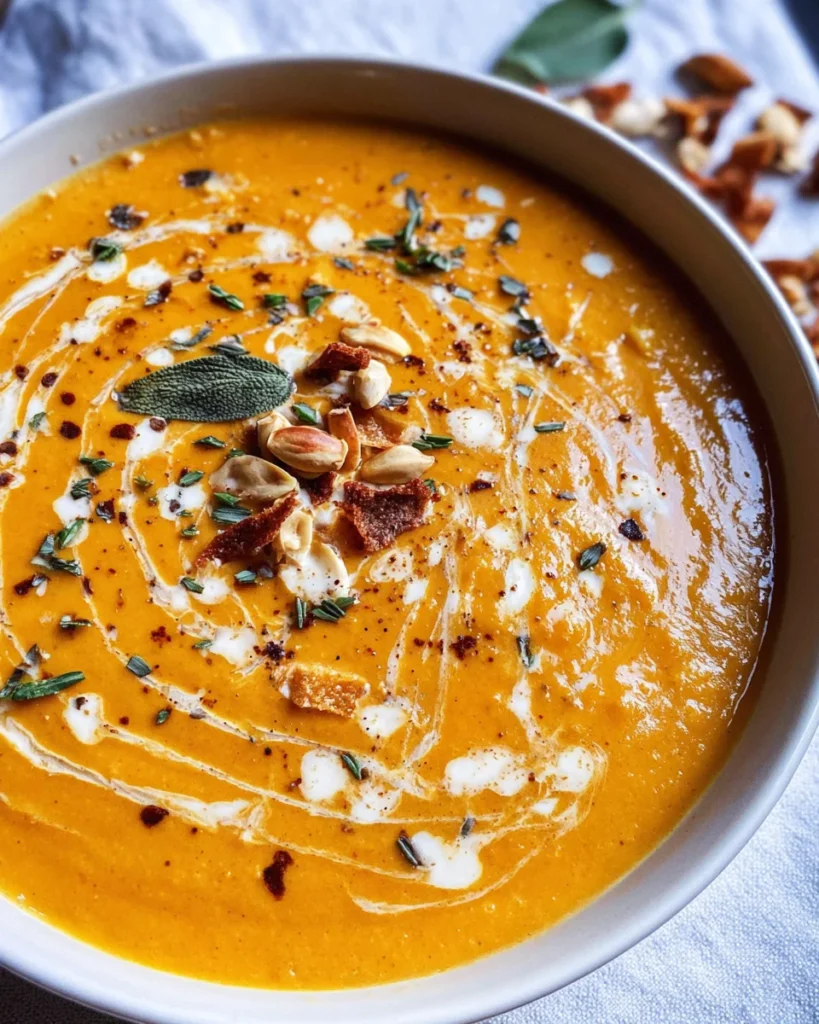 Easy Pumpkin and Sweet Potato Soup