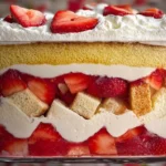 Easy Strawberry Trifle with Pound Cake