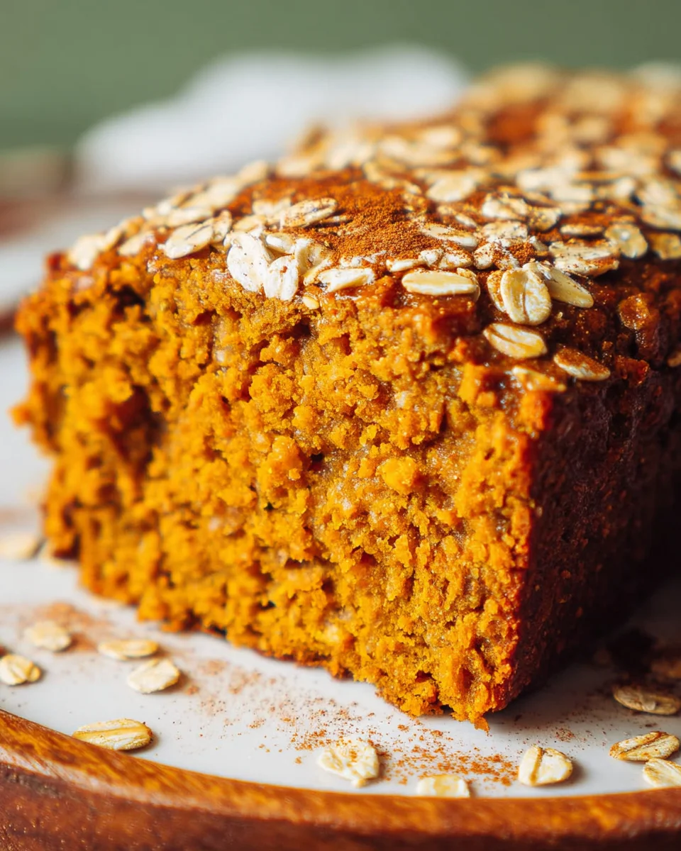 Healthy Pumpkin Oat Bread