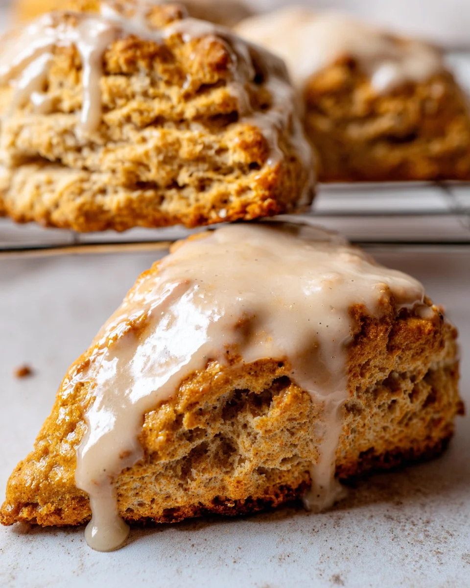 Homemade Chai Scones with Maple Chai Glaze