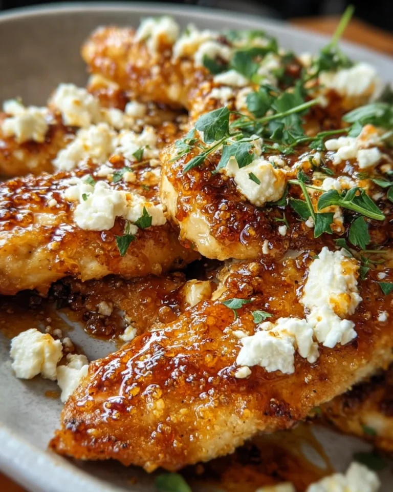 Hot Honey Feta Chicken Dish