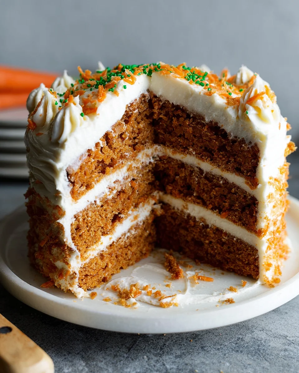 MOIST Vegan Carrot Cake Recipe with Cream Cheese Frosting