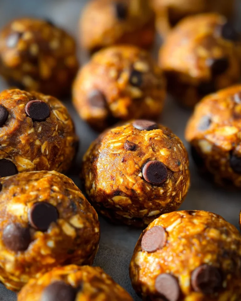 No Bake Pumpkin Spice Energy Bites