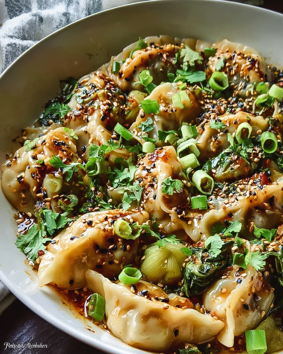 One Pan Dumpling Dinner