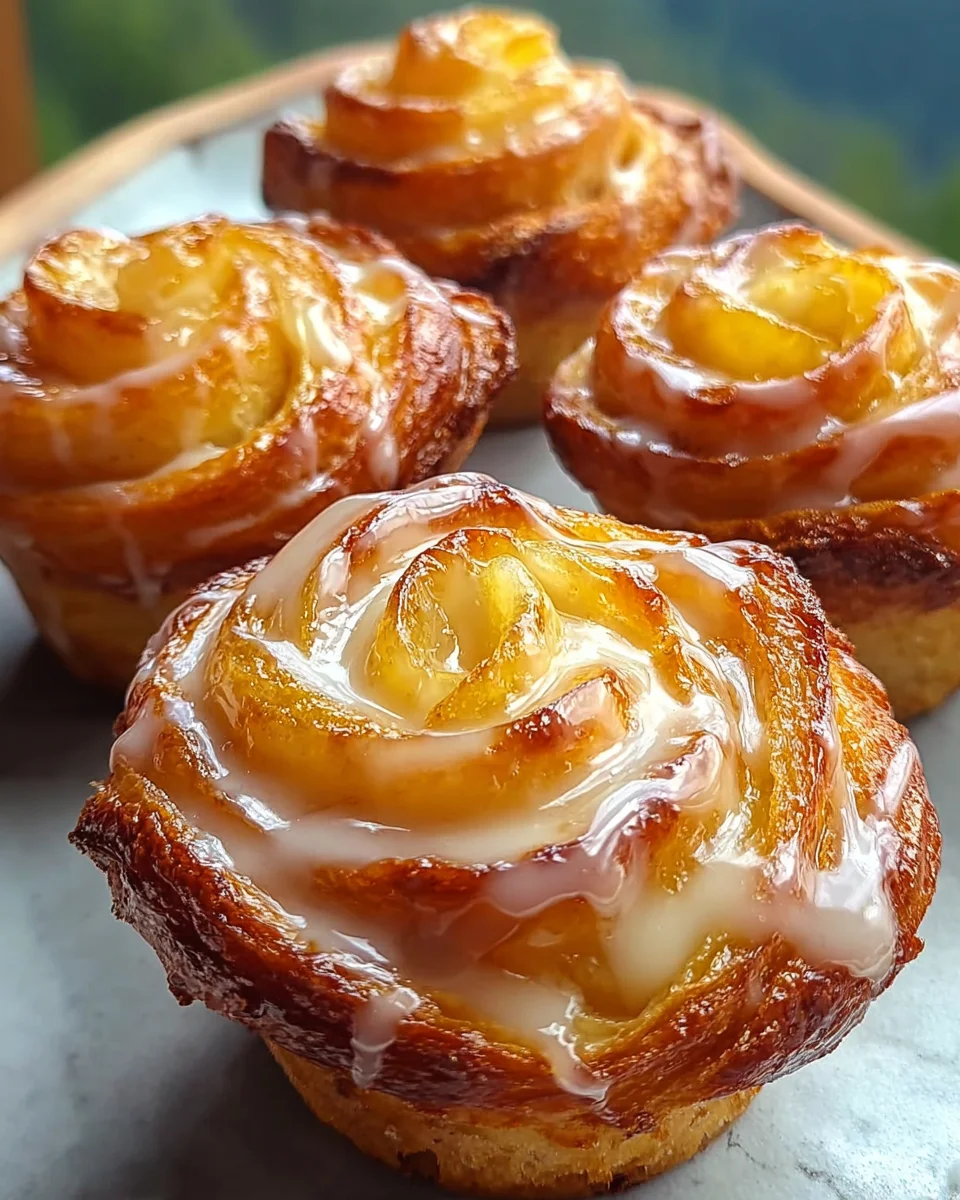 Peach Pie Cruffins Recipe