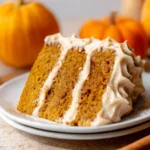 Pumpkin Cake with Cinnamon Cream Cheese Frosting