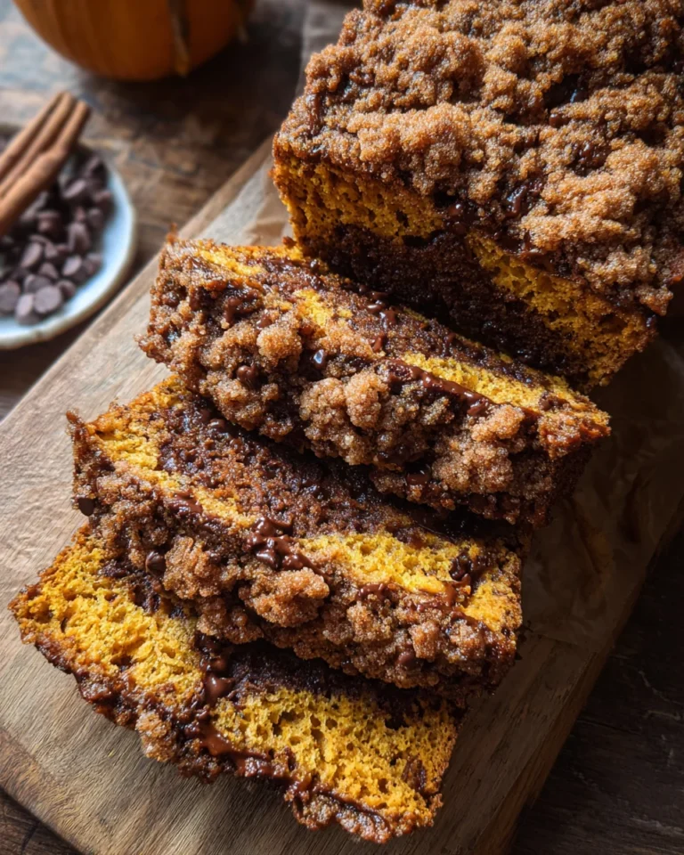 Pumpkin Chocolate Chip Streusel Bread