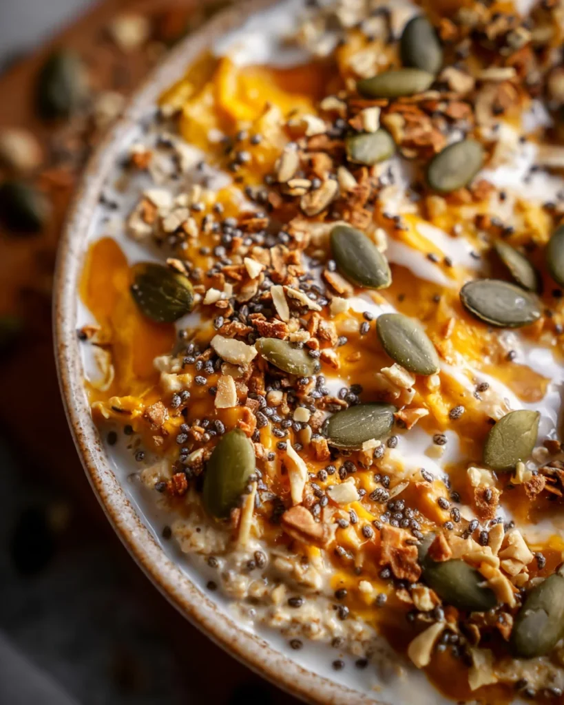 Pumpkin Pie Overnight Oats with Chia
