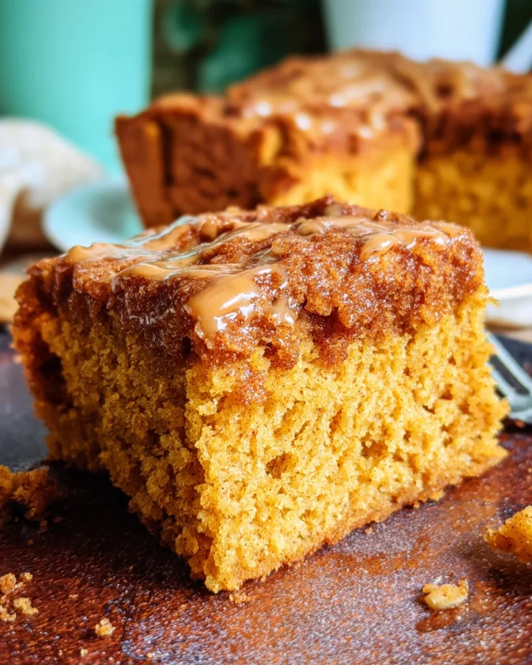 Pumpkin Snickerdoodle Snack Cake
