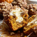Pumpkin Spice Muffins with Cream Cheese Filling
