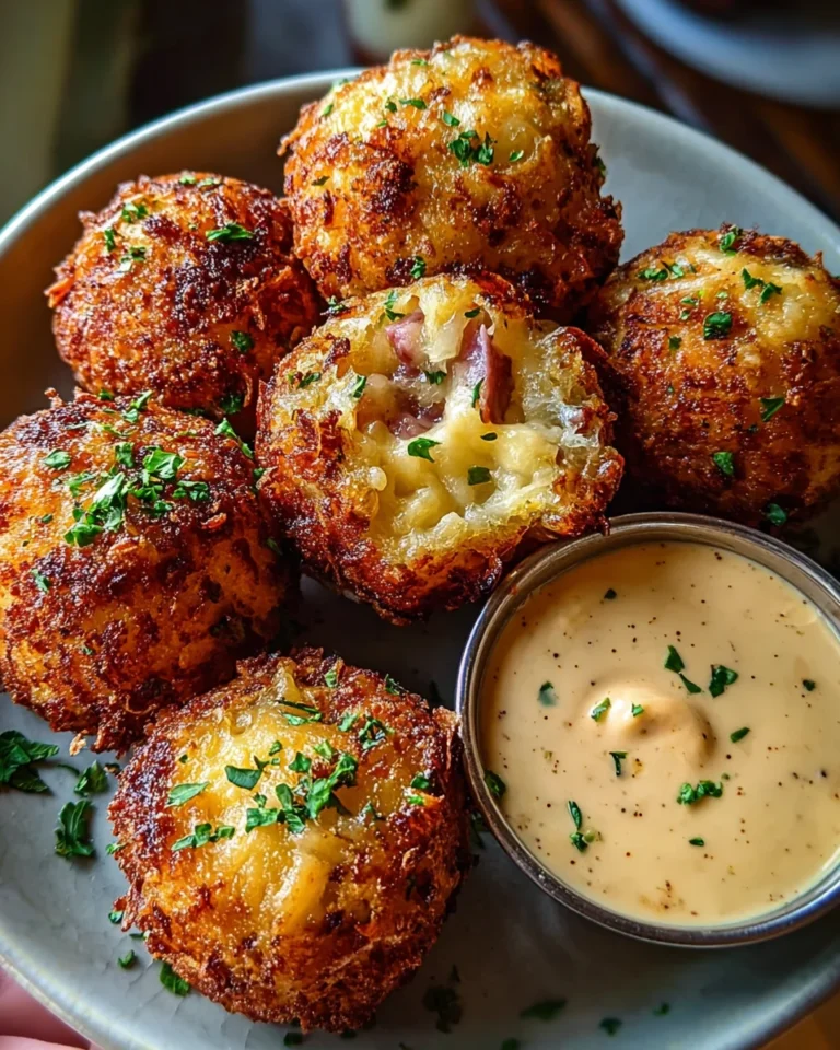 Reuben Balls with Spicy Thousand Island Dipping Sauce