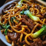 Simple Black Pepper Beef Udon