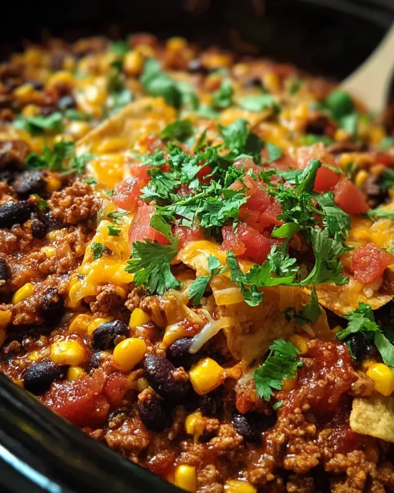 Slow Cooker Taco Casserole