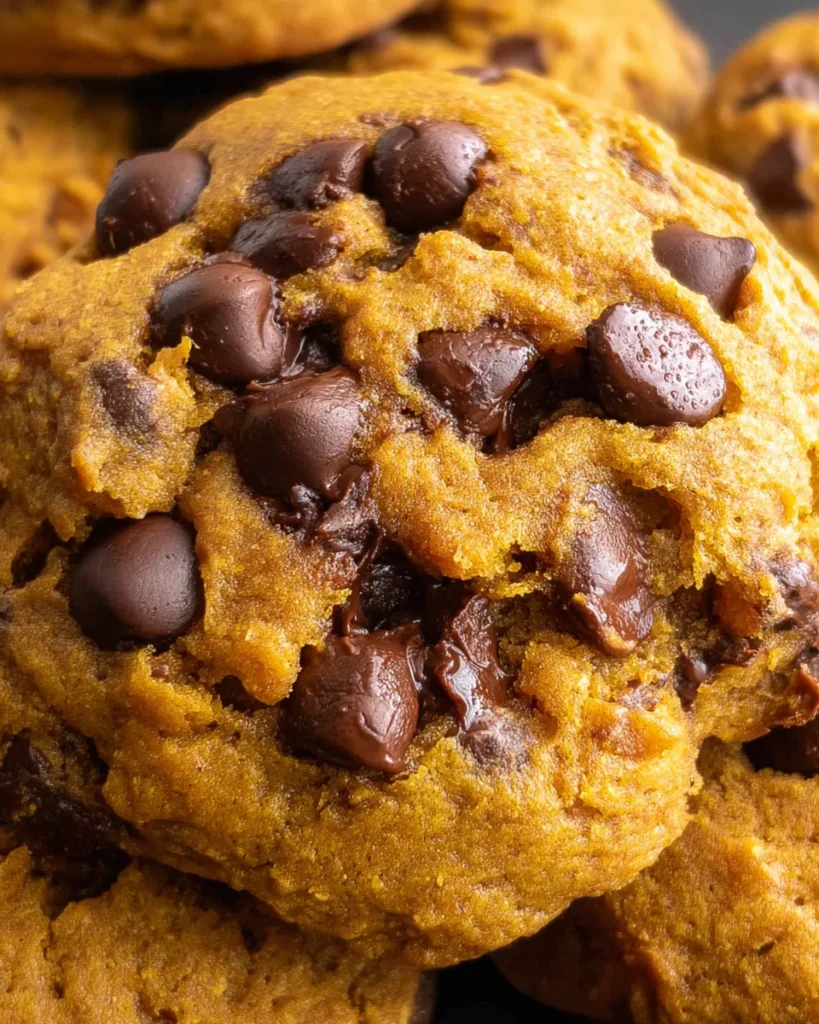Soft Pumpkin Chocolate Chip Cookies