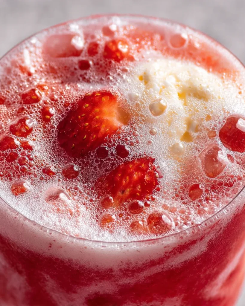 Sparkling Strawberry Float