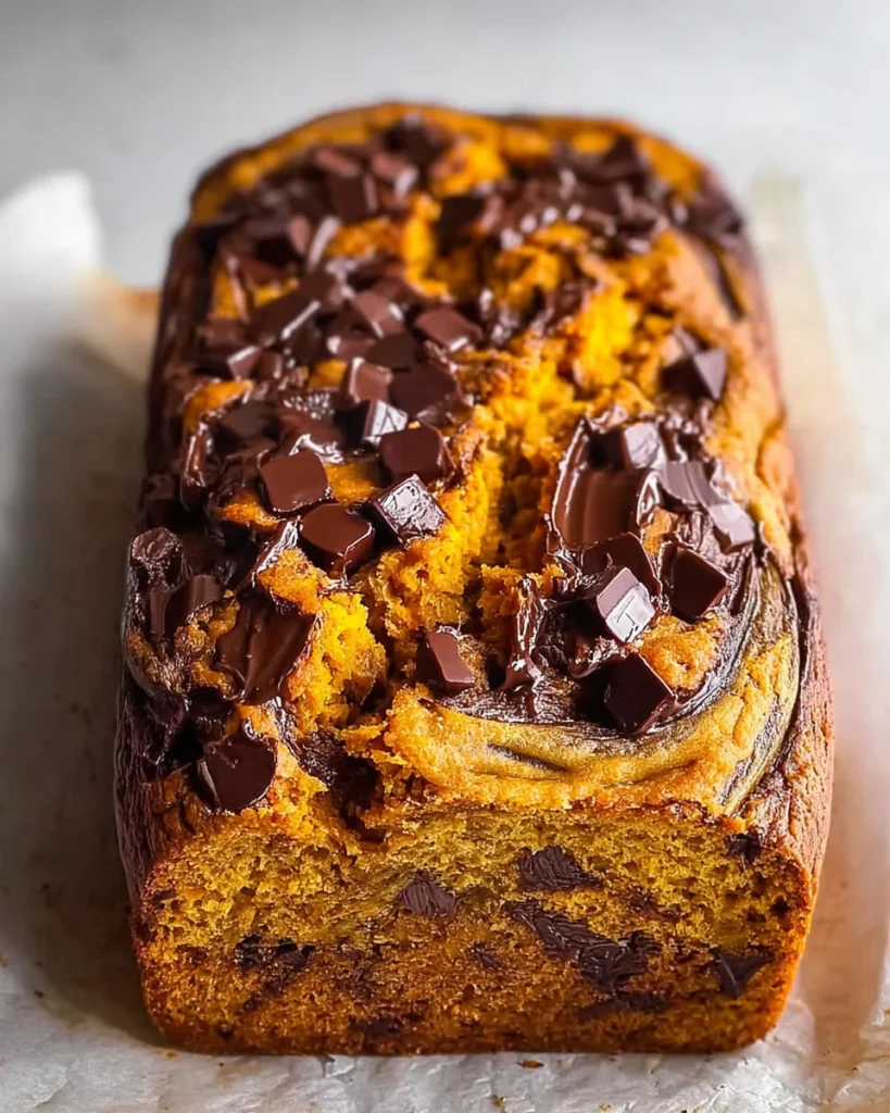Sweet Pumpkin Banana Chocolate Chip Bread