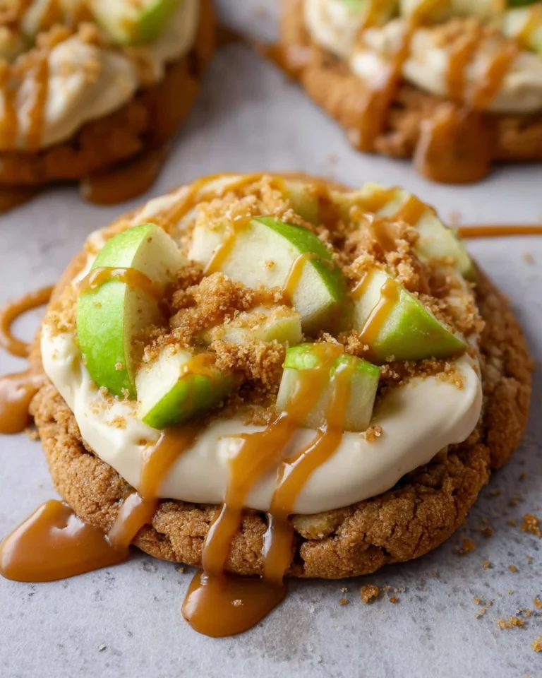 The Best Caramel Apple Cookies – Crumbl Copycat