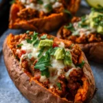 Turkey Taco Stuffed Sweet Potatoes
