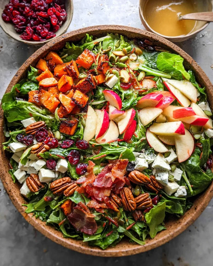 Autumn Salad with Apple Cider Vinaigrette