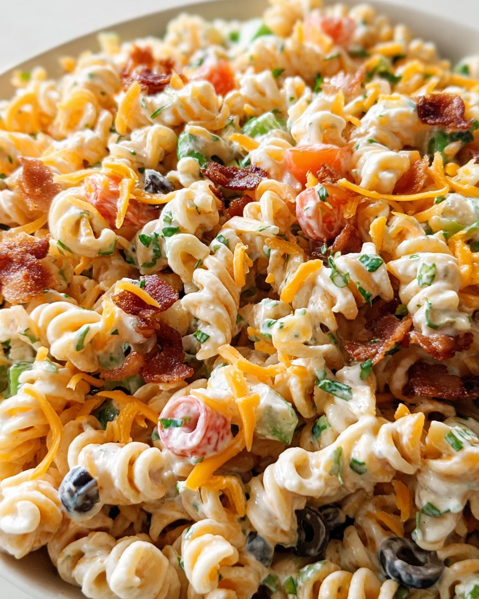Bacon Ranch Pasta Salad