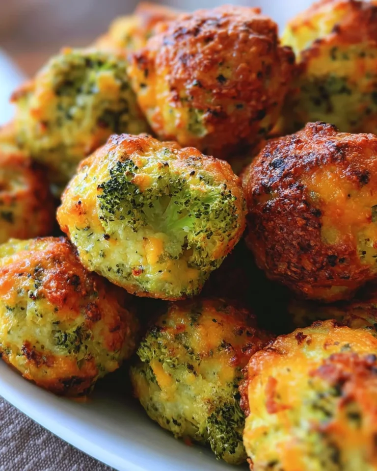 Baked Broccoli Cheese Balls