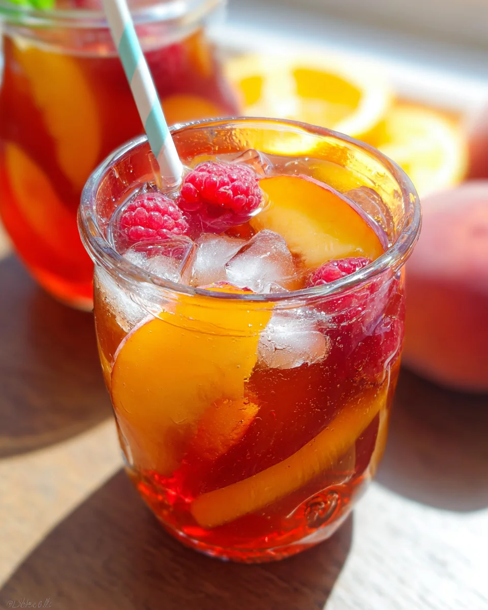 Bellini Peach Raspberry Iced Tea 14 Bellini