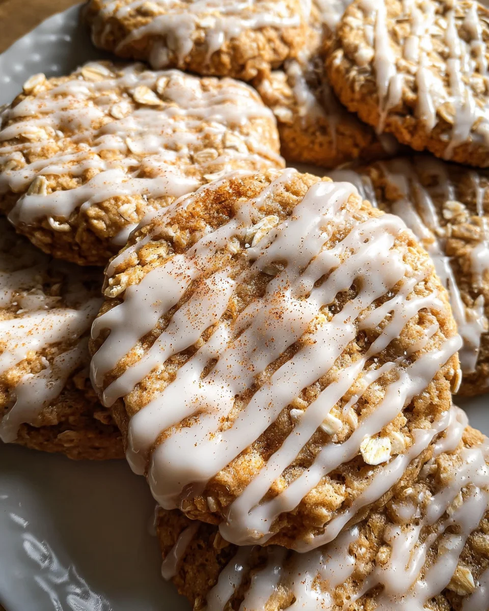 Brown Butter Iced Oatmeal Cookies Recipe