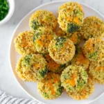 Cheesy Broccoli Quinoa Bites