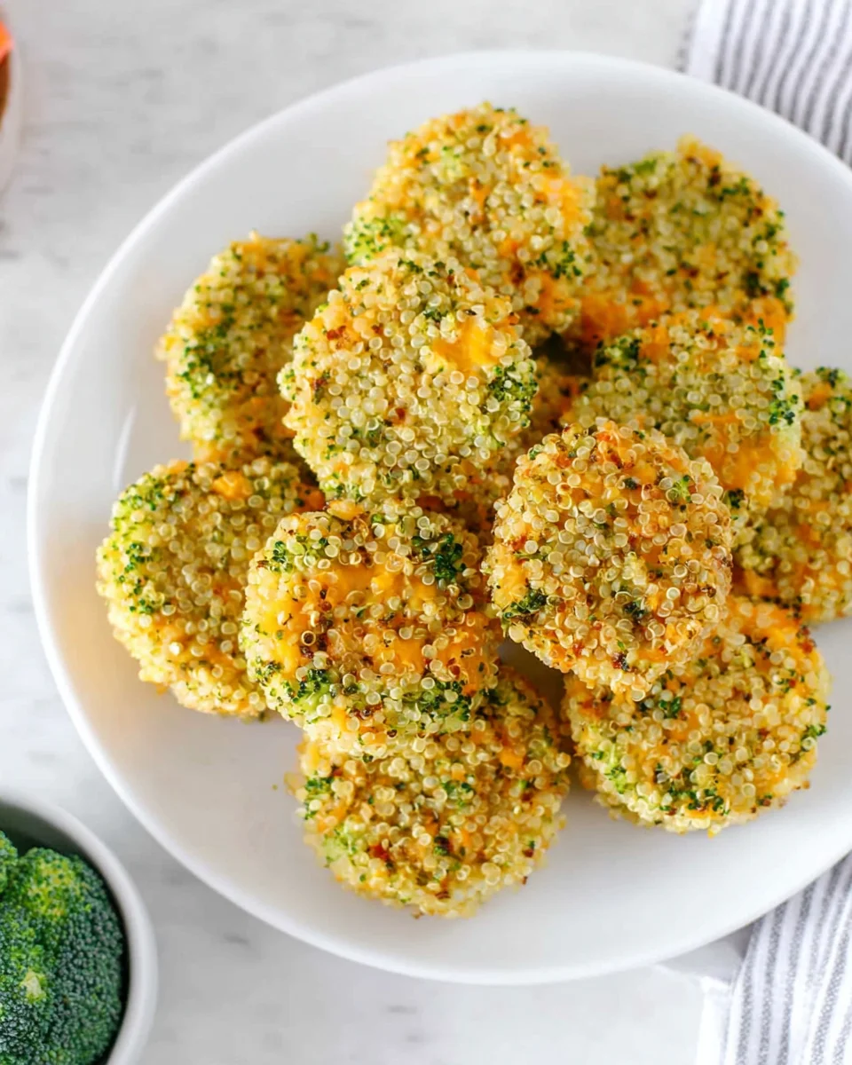 Cheesy Broccoli Quinoa Bites 16 Cheesy