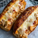 Cheesy Chicken Garlic Bread Sandwich