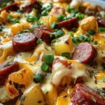 Cheesy Ranch Potatoes and Smoked Sausage