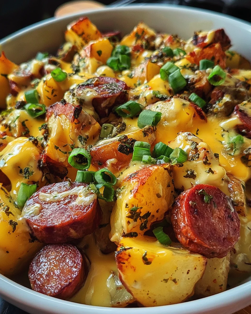 Cheesy Ranch Potatoes and Smoked Sausage 23 Cheesy