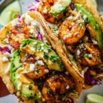 Cilantro Lime Shrimp Tacos with Creamy Slaw