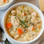 Creamy Chicken and Rice Soup