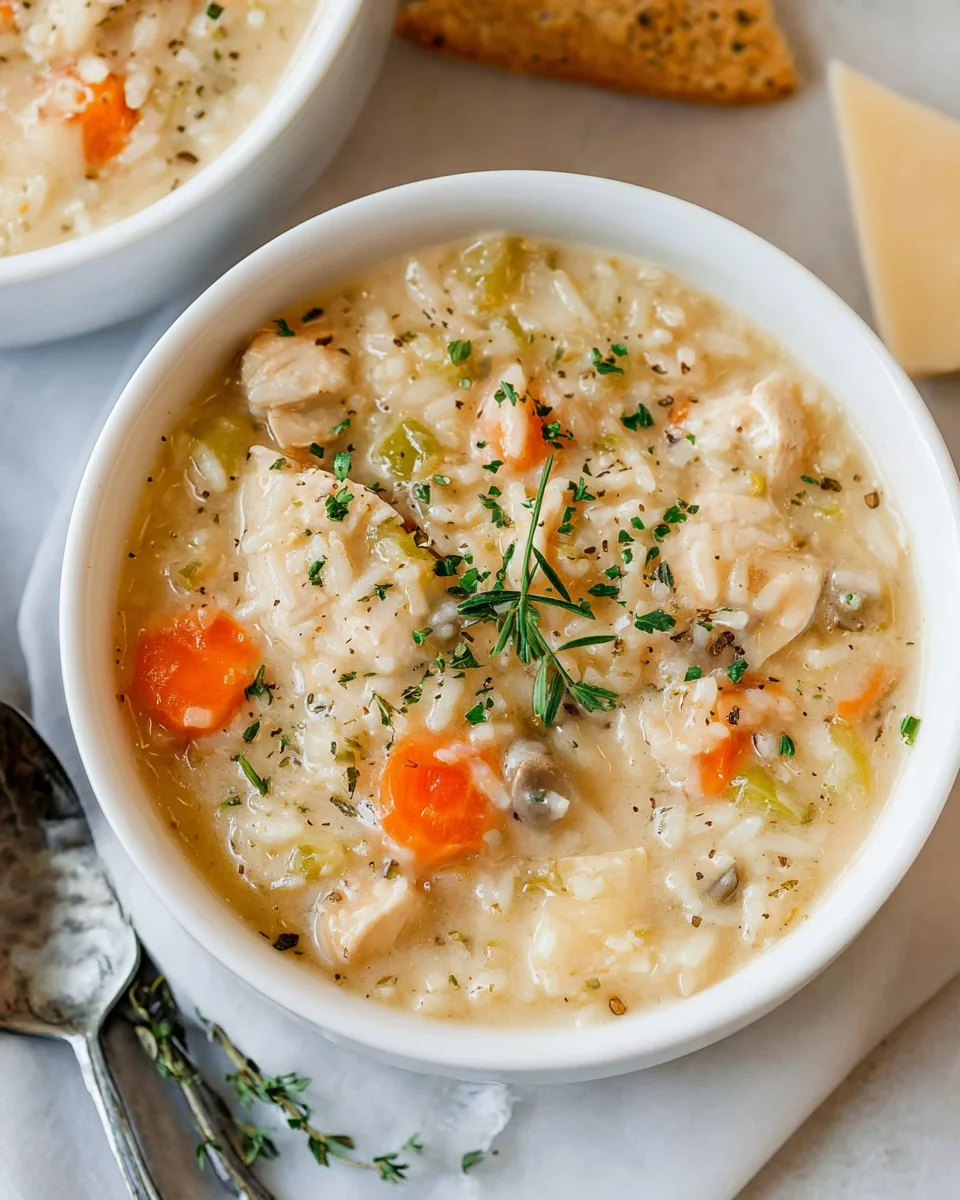 Creamy Chicken and Rice Soup
