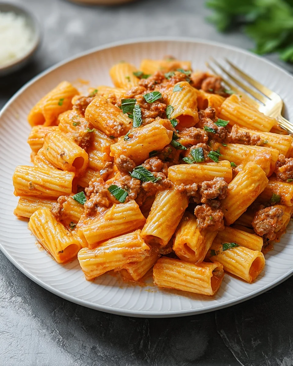 Creamy Sausage Rigatoni 21 Creamy