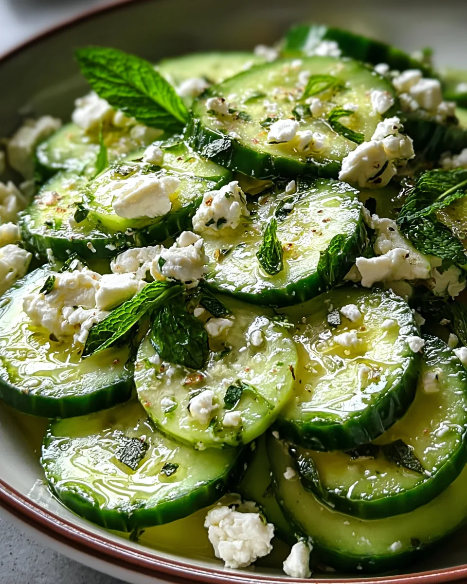 Cucumber Feta Salad 18 Cucumber