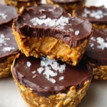 Easy No Bake Peanut Butter Oat Cups