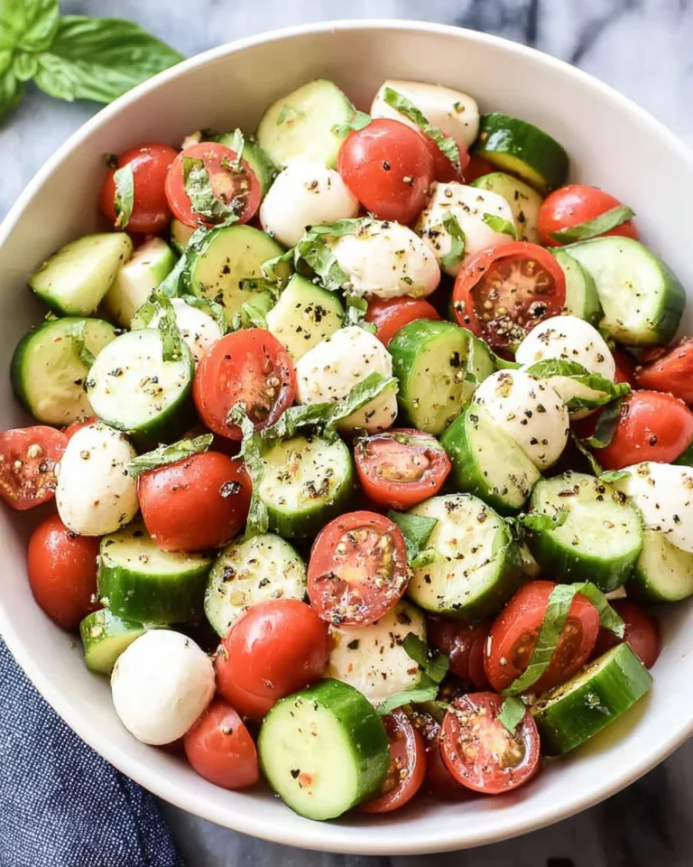 Fresh Cucumber Caprese Salad 29 Fresh Cucumber Caprese Salad