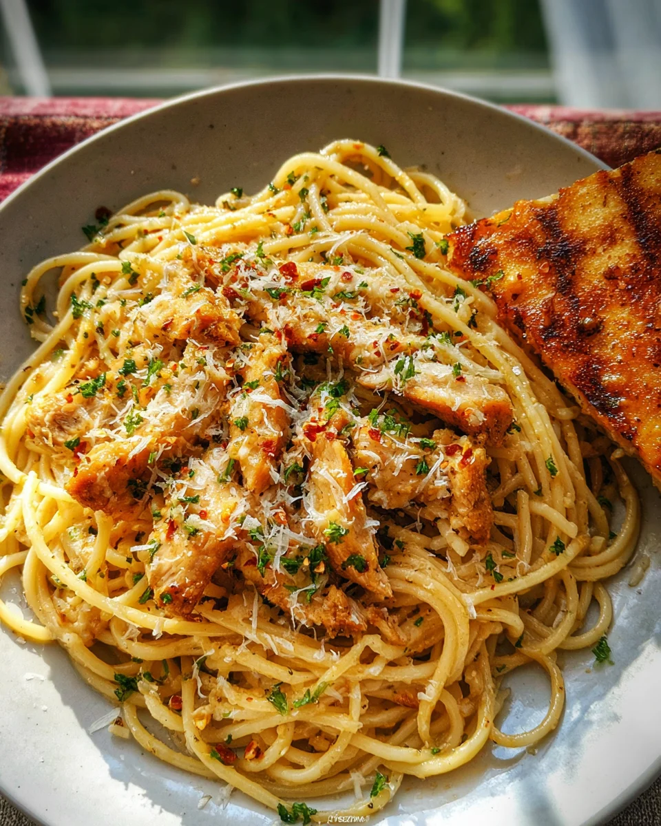 Garlic Butter Chicken Pasta 18 Garlic
