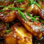 Ginger Onion Fried Sea Bass