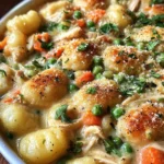 One Pot Gnocchi Chicken Pot Pie