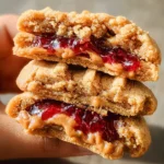 PB&J Stuffed Cookies