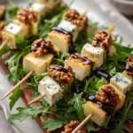 Pear & Brie Cheese Salad Skewers