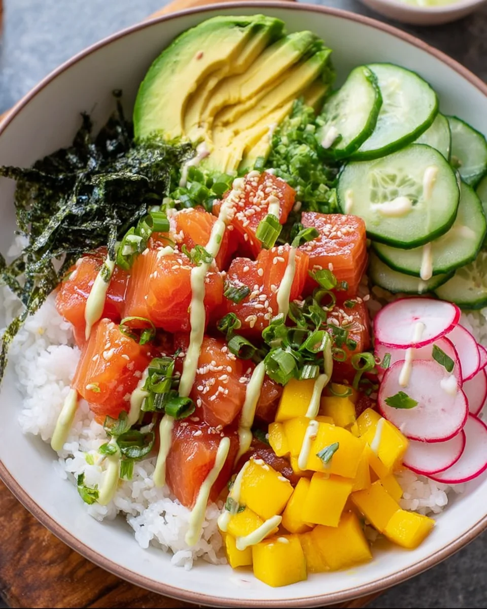 Salmon Poke Bowl 16 Salmon